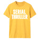 Retro 3D Block Text Serial Thriller Graphic Unisex T-Shirt