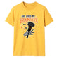 Skeleton hand broomstick quote Halloween Unisex t-shirt