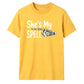 Skeleton hand spell quote graphic Halloween Unisex t-shirt