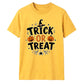 Spooky spider web text graphic Halloween Unisex t-shirt