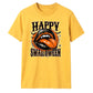 Spooky vampire fangs lips graphic Halloween Unisex t-shirt