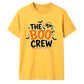 The boo crew ghost text graphic Halloween Unisex t-shirt
