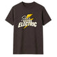She's Electric T-Shirt | Retro Lightning Bolt Graphic Slogan Tee