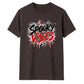 Dripping blood text spooky vibes Halloween Unisex t-shirt