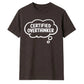 Funny Thought Bubble Certified Overthinker Unisex T-Shirt