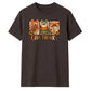 Gingham panels give thanks text Thanksgiving Unisex T-Shirt