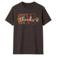 Give thanks block text script Thanksgiving Unisex T-Shirt