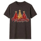 Glittering red gold tree print Christmas Unisex T-Shirt
