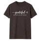 Grateful for little things text Thanksgiving Unisex T-Shirt