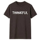 Minimalist THANKFUL block text Thanksgiving Unisex T-Shirt