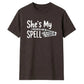 Skeleton hand spell quote graphic Halloween Unisex t-shirt