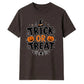 Spooky spider web text graphic Halloween Unisex t-shirt