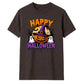 Witch hat pumpkin ghosts graphic Halloween Unisex t-shirt