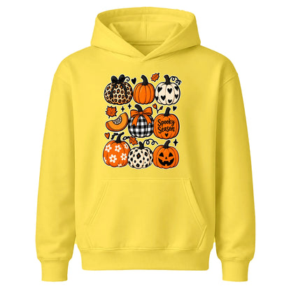 Decorated assorted pumpkin pattern Halloween Kids Hoodie