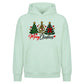 Decorated festive trees script Christmas Oversized Hoodie
