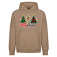 Decorated festive trees script Christmas Oversized Hoodie