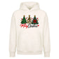 Decorated festive trees script Christmas Oversized Hoodie