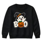 Delightful witch hat ghost boo Halloween Kids Sweatshirt