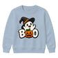 Delightful witch hat ghost boo Halloween Kids Sweatshirt