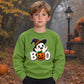 Delightful witch hat ghost boo Halloween Kids Sweatshirt