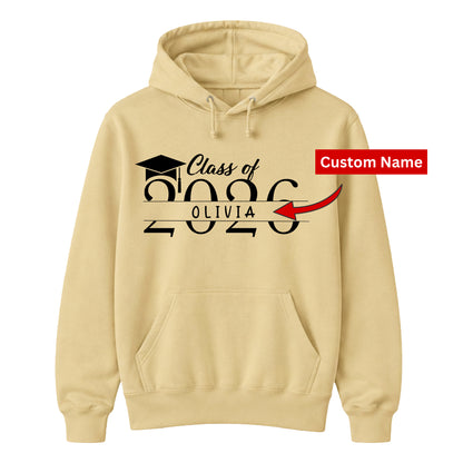 Graduation Unisex Hoodie Personalised Name Class of 2026