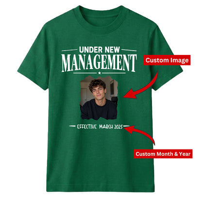 Custom Photo Under New Management Bride Groom Unisex T-Shirt