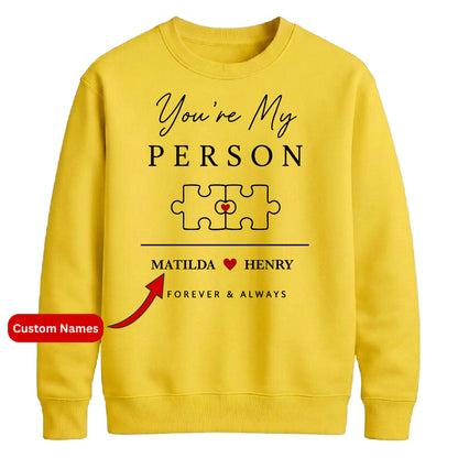 Cute Puzzle personalise For him For her gift Sweatshirt