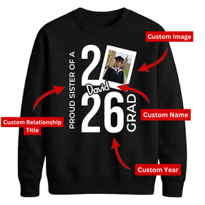 Personalised 2026 Graduation Unisex Sweatshirt Custom Photo