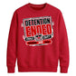 Detention Ended Custom Graphic School Leavers unisex sweatshirts