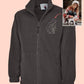 Embroidered Photo Custom Fleece, Outline Portrait from Photo Zip Up Fleece Jacket, Comfort Colors Personalised Fleece, Memorial Photo Gift