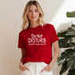 Do Not Disturb Slogan Peace Joy Vibe Graphic Ladies T-Shirt