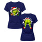 The Grinch Double Sided Funny Christmas Ladies T-Shirt