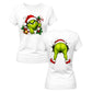 The Grinch Double Sided Funny Christmas Ladies T-Shirt