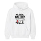 Drained social battery introvert Funny Memes Unisex Hoodie