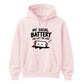 Drained social battery introvert Funny Memes Unisex Hoodie