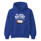 Drained social battery introvert Funny Memes Unisex Hoodie