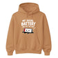 Drained social battery introvert Funny Memes Unisex Hoodie