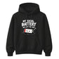 Drained social battery introvert Funny Memes Unisex Hoodie