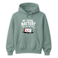 Drained social battery introvert Funny Memes Unisex Hoodie