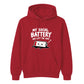 Drained social battery introvert Funny Memes Unisex Hoodie
