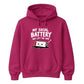 Drained social battery introvert Funny Memes Unisex Hoodie
