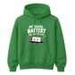 Drained social battery introvert Funny Memes Unisex Hoodie