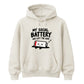 Drained social battery introvert Funny Memes Unisex Hoodie
