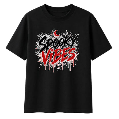 Dripping blood spooky vibes Halloween Oversized T-Shirt