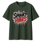 Dripping blood spooky vibes Halloween Oversized T-Shirt