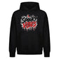 Dripping red text spooky vibes Halloween Oversized Hoodie