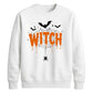 Dripping web witch bats print Halloween Unisex Sweatshirt