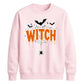 Dripping web witch bats print Halloween Unisex Sweatshirt
