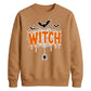 Dripping web witch bats print Halloween Unisex Sweatshirt