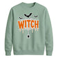 Dripping web witch bats print Halloween Unisex Sweatshirt